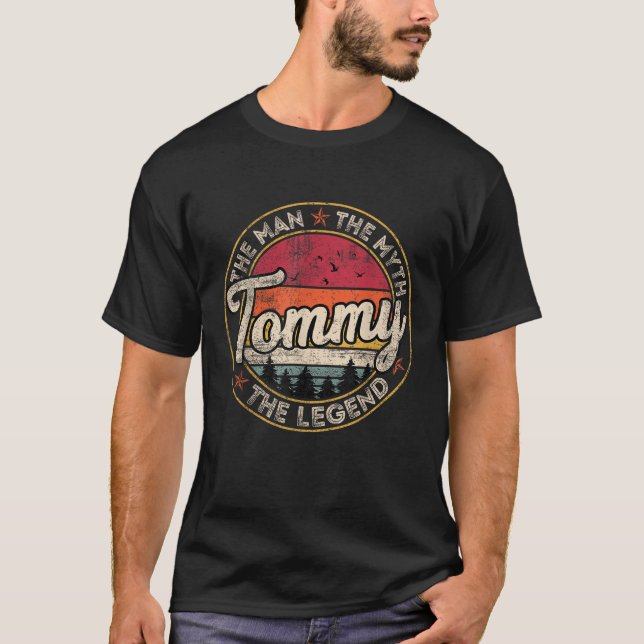 T-shirt Tommy The Man The Myth The Legend Personalized Nam (Devant)