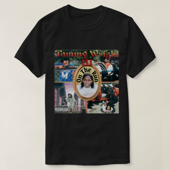 T-shirt Tommy Wright III - 1990 Memphis Légende Hip hop Es (Design devant)