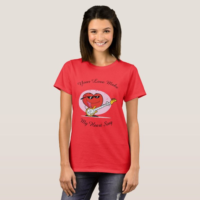 T-shirt Ton amour fait chanter mon coeur (Devant entier)