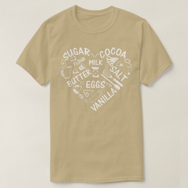 T-shirt Ton Coeur bat pour la cuisson (Design devant)