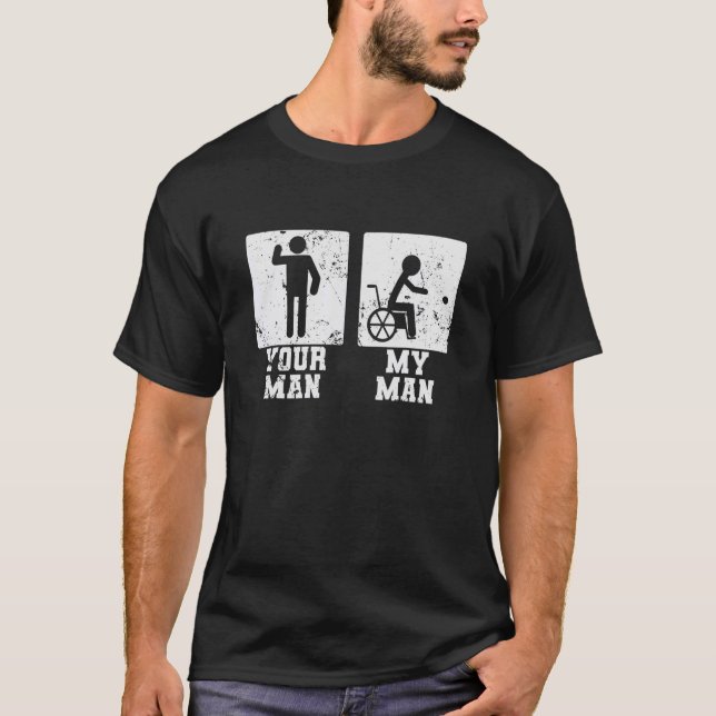 T-shirt Ton homme et mon homme Joueur de Boccia (Devant)