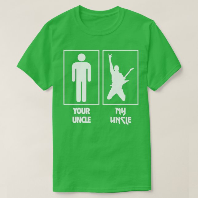 T-shirt Ton oncle Mon oncle Rocker (Design devant)