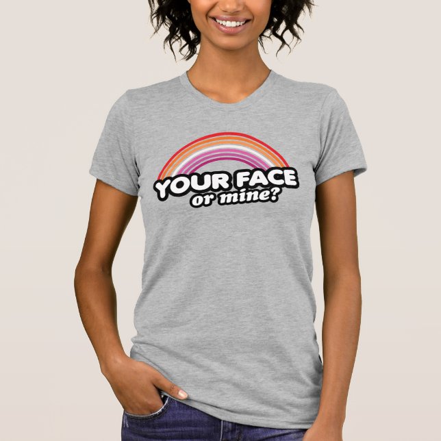 T-SHIRT TON VISAGE OU LE MIEN (Devant)