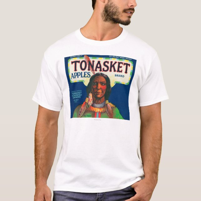 T-shirt Tonasket Apple marquent - Tonasket, WA (Devant)
