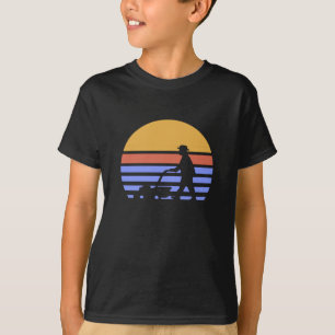 T-shirt Tondeuse à gazon Rétro