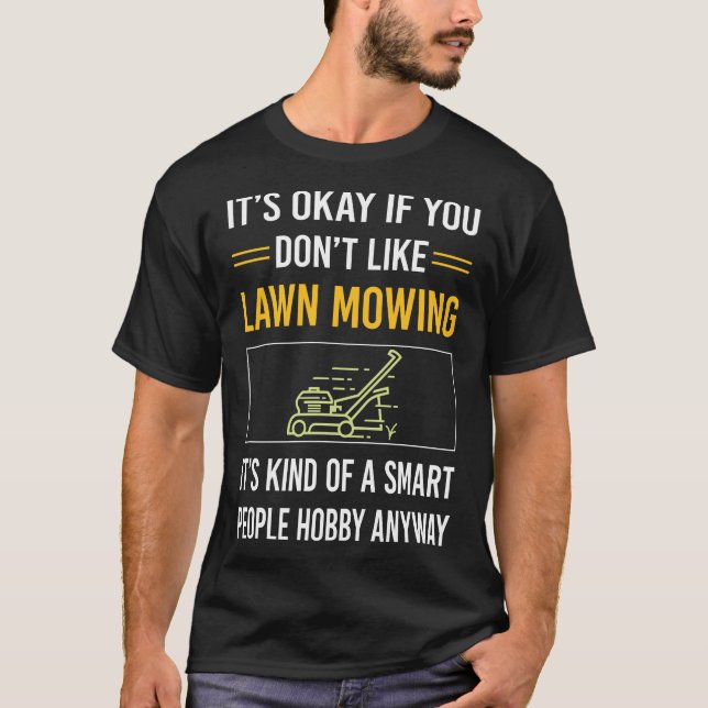 T-shirt tondeuse à gazon Smart People (Devant)