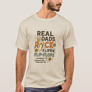 T-shirt Tongs de vrais papas