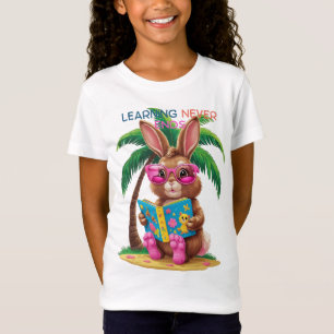 T-Shirt 🐰👓📖 Tongs & Fiction – Édition Lapin