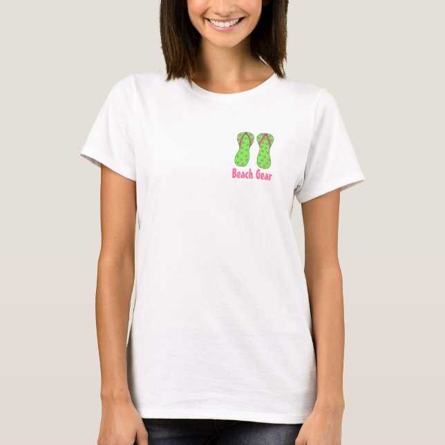 T-shirt Tongs joyeux (Devant)