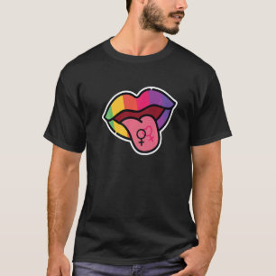 T-shirt Tongue Lgbtq Butch Lesbian Lgbt Lesbian Pride Drap
