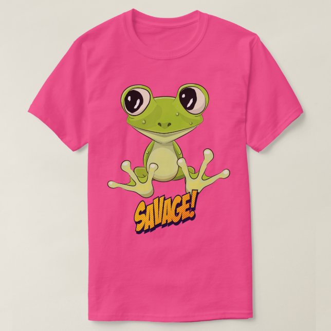 T-shirt Tonneau de Grenouille Cute Kawaii (Design devant)