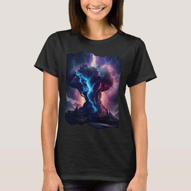 T-shirt Tonnerre Artwork Surreal (Devant)