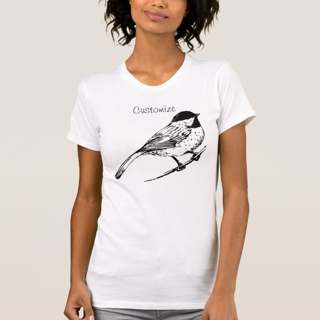 T-shirt Tonnerre de chickadee à calotte noire (Devant)