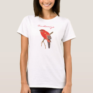 T-shirt Tonnerre de perroquet rouge tropical