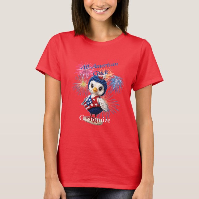 T-shirt Tonnerre de poussin américain (Devant)