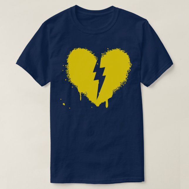 T-shirt Tonnerre et coeur (Design devant)