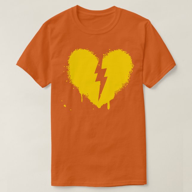 T-shirt Tonnerre et cœur (Design devant)