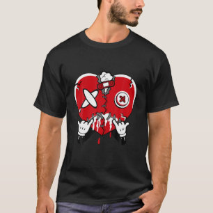 T-shirt Tonnerre Rouge 4S Le Coeur De L'Aiguille À Corresp