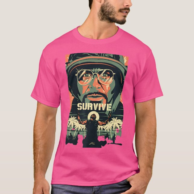 T-shirt Tonnerre Tropique Survivre Funny s (Devant)