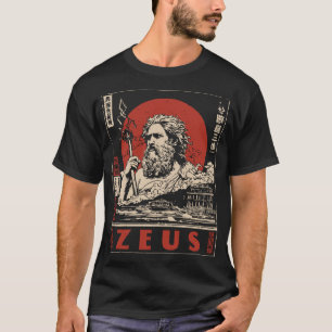 T-shirt Tonnerre Ukiyo-e Zeus   Art mythologique grec