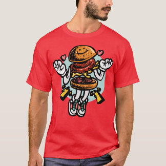 T-shirt tonon Happy Burger esthétique