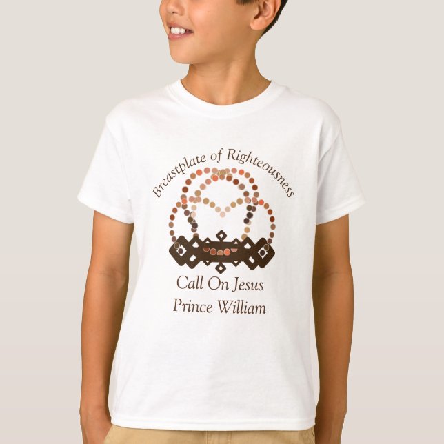 T-shirt Tons d'un prince garçon Pleine armure de Dieu (Devant)