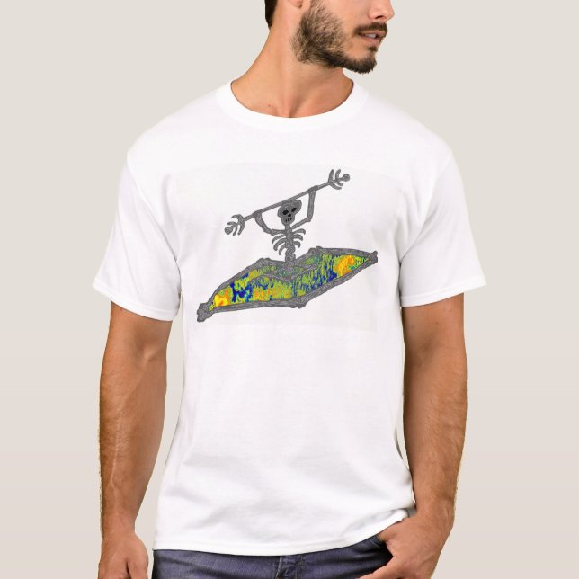 T-shirt tons heureux de kayak (Devant)