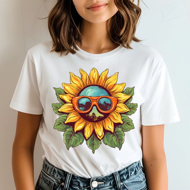 T-shirt Tons tournesols rétro (Créateur téléchargé)