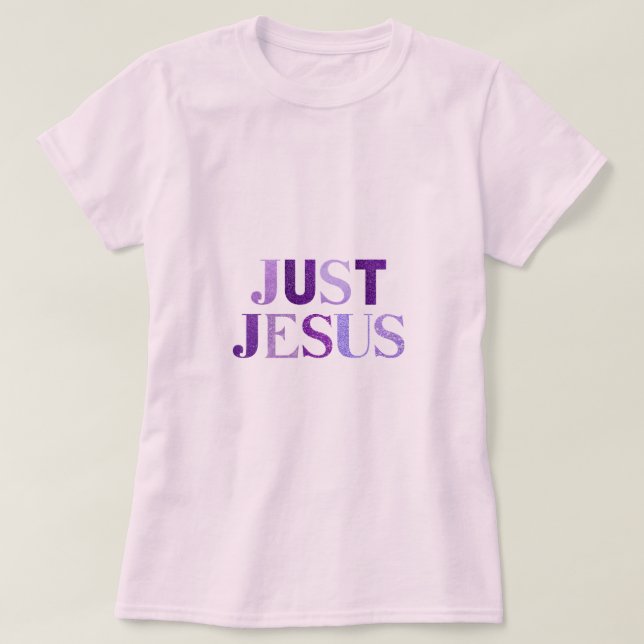 T-shirt Tons Violets Foncé Et Clair Parties scintillant "J (Design devant)