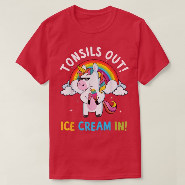 T-shirt Tonsillectomie Chirurgie Tonsils Sortir La Crème D (Design devant)