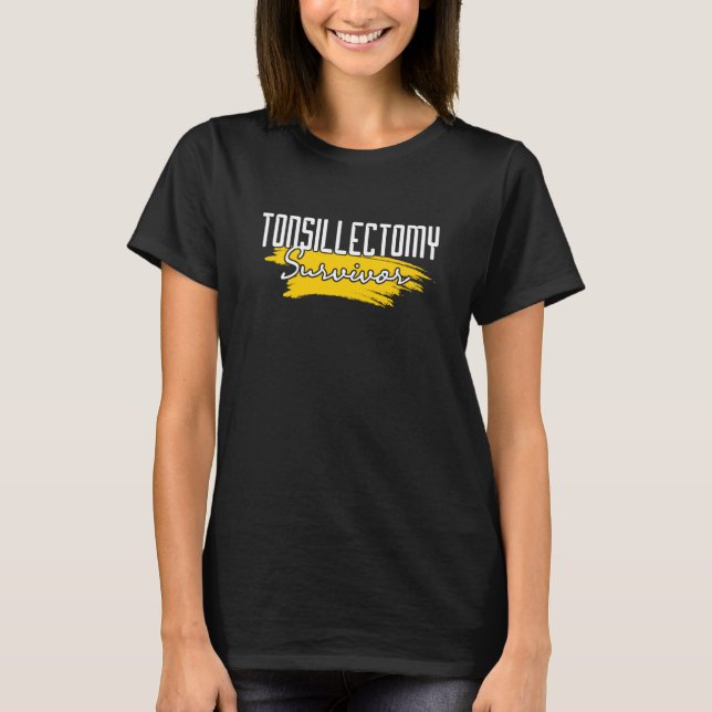 T-shirt Tonsillectomie Survivor Tonsil Suppression Chirurg (Devant)