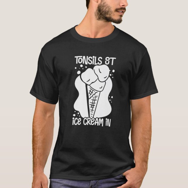 T-shirt Tonsillectomie Tonsil Enlèvement Tonsil Récupérati (Devant)