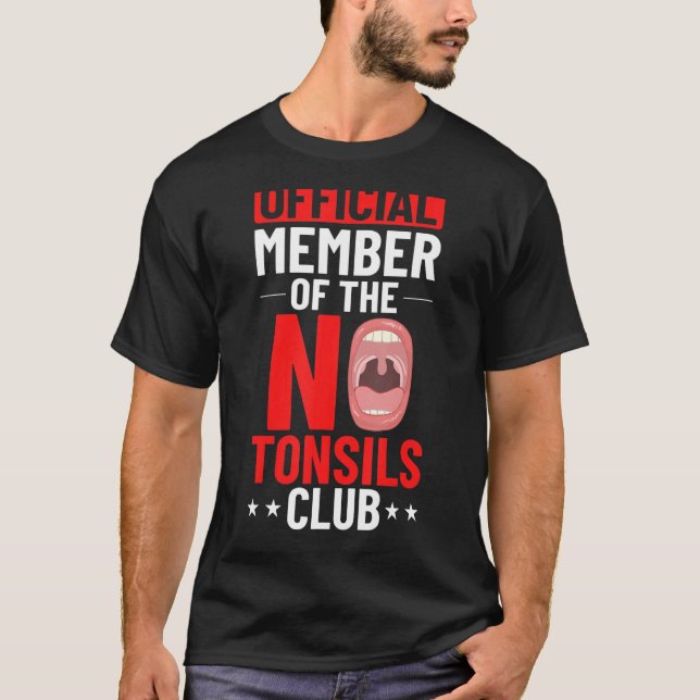 T-shirt Tonsillectomie Tonsil Enlèvement Tonsil Récupérati (Devant)