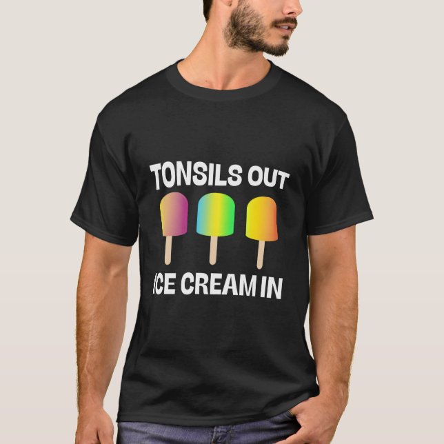 T-shirt Tonsils Sortir De Glace Dans Get Well Kids Chirurg (Devant)
