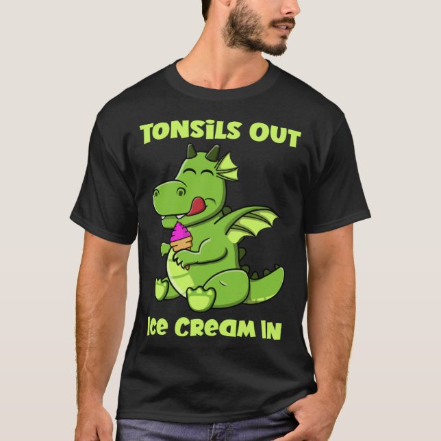 T-shirt Tonsils Sortir Tonsillectomie Récupération Tonsils (Devant)