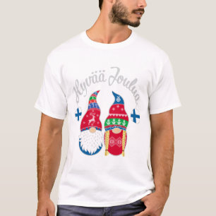 T-shirt Tontage finlandais de noël finlandais de Hyvaa jo
