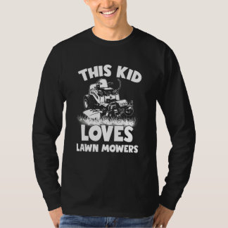 T-shirt Tonte de pelouse Cet enfant aime les tondeuses à g