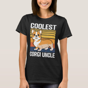 T-shirt Tonton Corgi Chien Corgi Le Plus Cool Pour Oncle