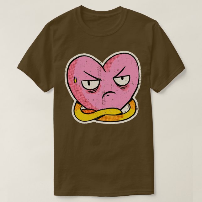 T-shirt Tonton de coeur dégoûté (Design devant)