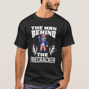 T-shirt Tonton Sam Cool Feu d'artifice 4 juillet Fête amér