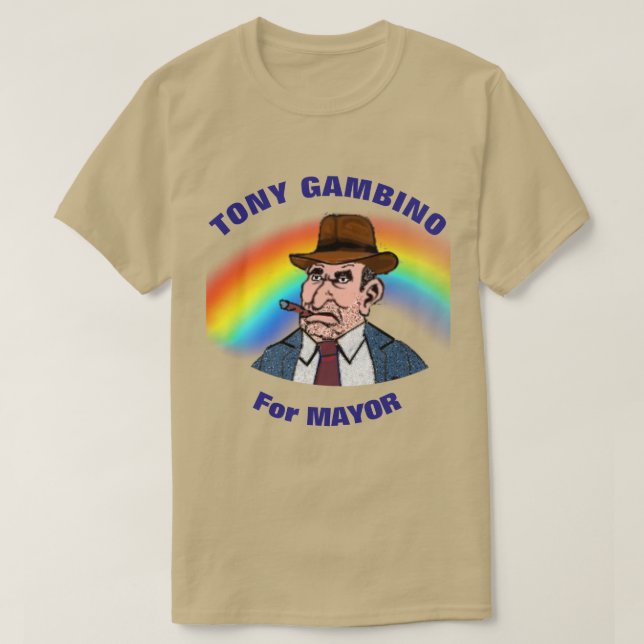 T-shirt Tony Gambino pour maire (Design devant)