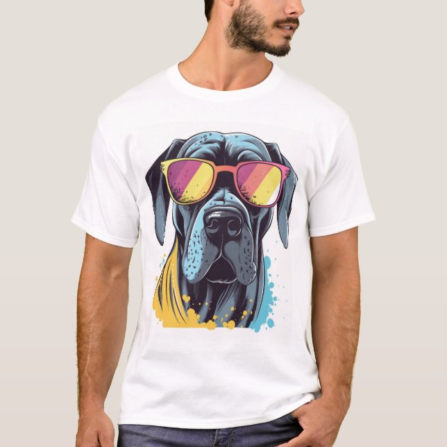 T-shirt Too Cool for Dog Days  (Devant)