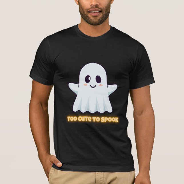 T-shirt Too Cute To Spook – Adorable Kawaii Ghost Hallowee (Devant)