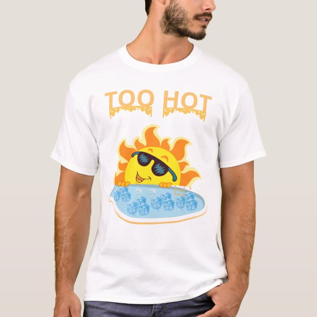 T-shirt Too Hot to Handle: Summer Sun in the Pool (Devant)