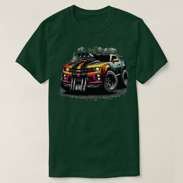 T-shirt toon chevy camaro (Design devant)