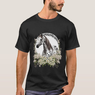 T-shirt toon Tattoo Art Of Appaloosa With Border Of Syring