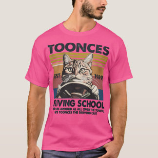 T-shirt Toonces Driving School Est. 1989 - The Driving Cat