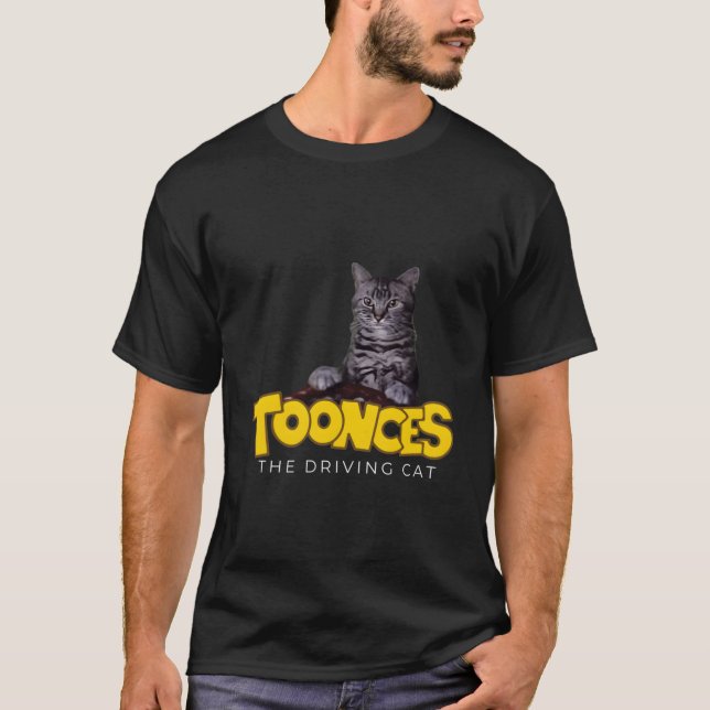 T-shirt Toonces Le Chat De Conduite (Devant)
