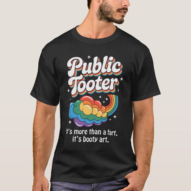 T-shirt Tooter public Embarrassant drôle Hum inapproprié (Devant)