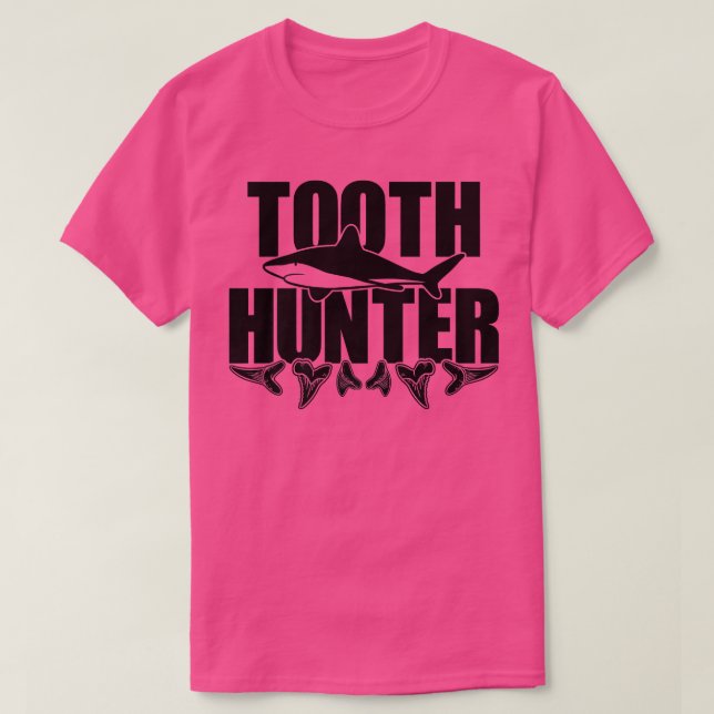 T-shirt Tooth Hunter Paleontology Shark Teeth Collecting (Design devant)